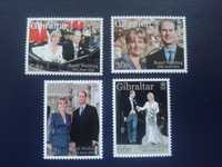 Znaczki pocztowe - Gibraltar - Ślub Zofii i Edwarda -1999r