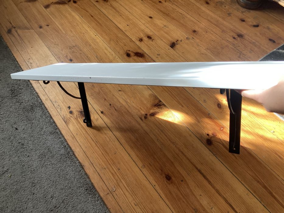 Biała Półka ścienna IKEA EKBY HEMNES / EKBY HALL