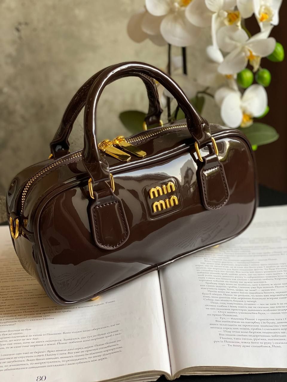 Сумка лакована MiuMiu 4 кольори