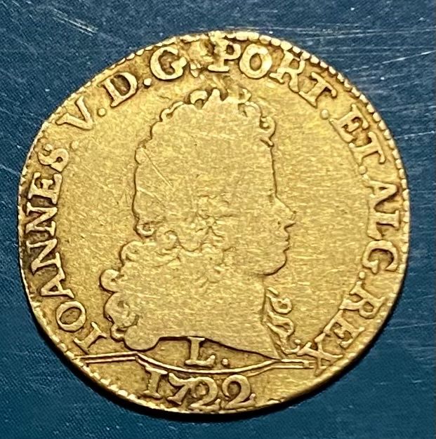 Moeda ouro Escudo  D. JOAO V - 1722 L