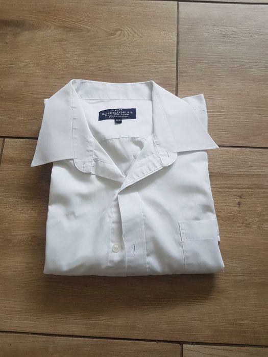 Koszula męska długi rękaw biała