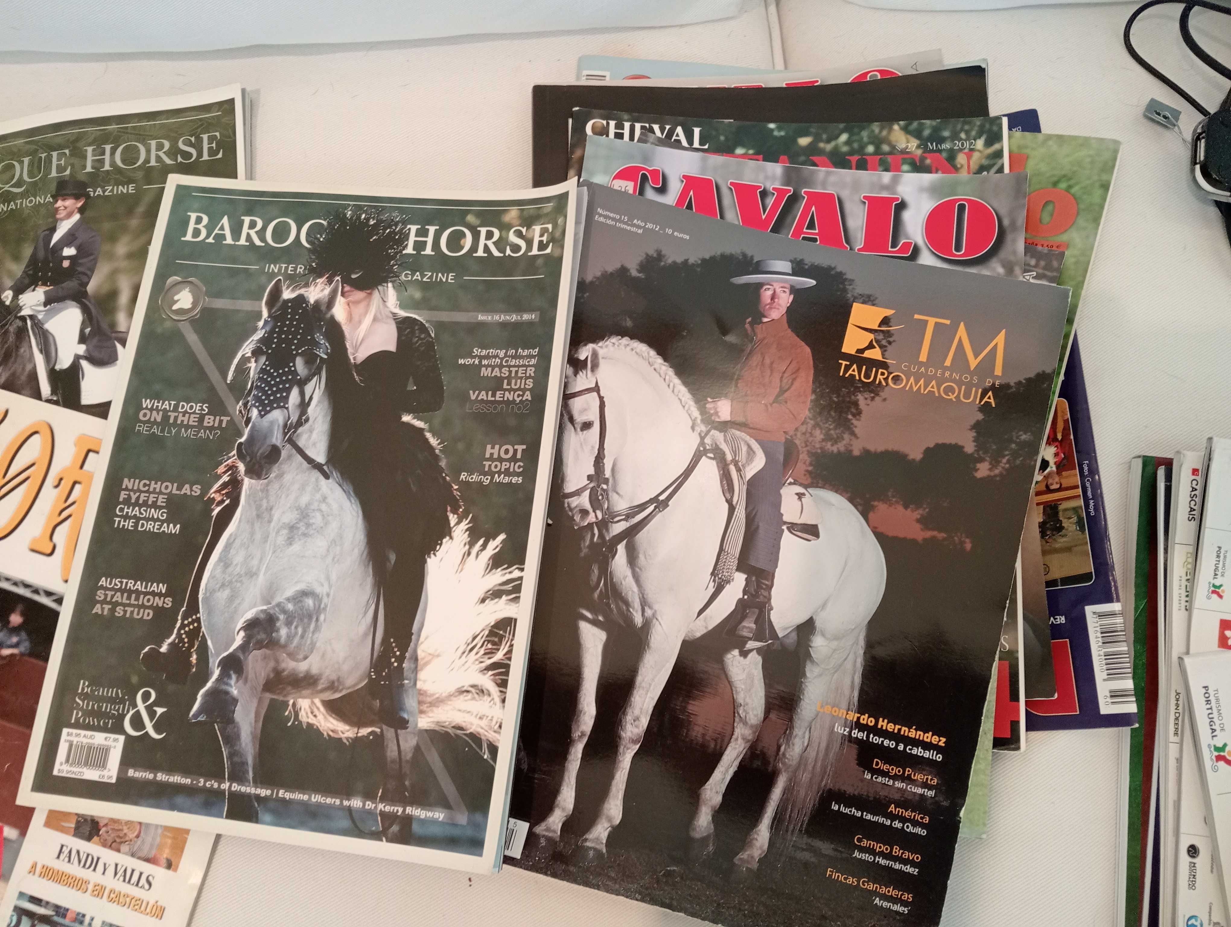 Lote revistas Catalgos Tauromaquia Equitaçao Cavalos