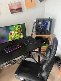 Komputer Gamingowy+biurko RGB,+krzesło +monitor+mysz+klawiatura