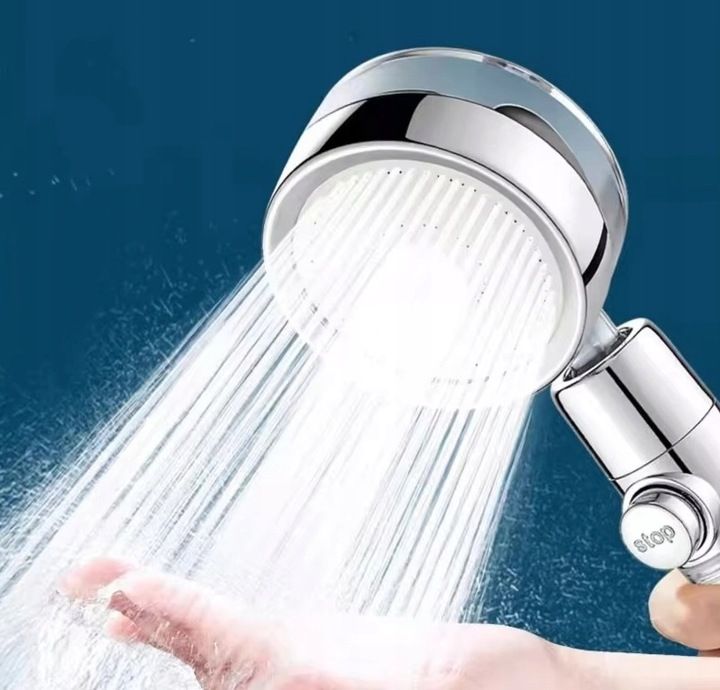 Słuchawka Prysznicowa Z Turbiną + Wężyk + Filtr Zestaw 3W1 360 Smart