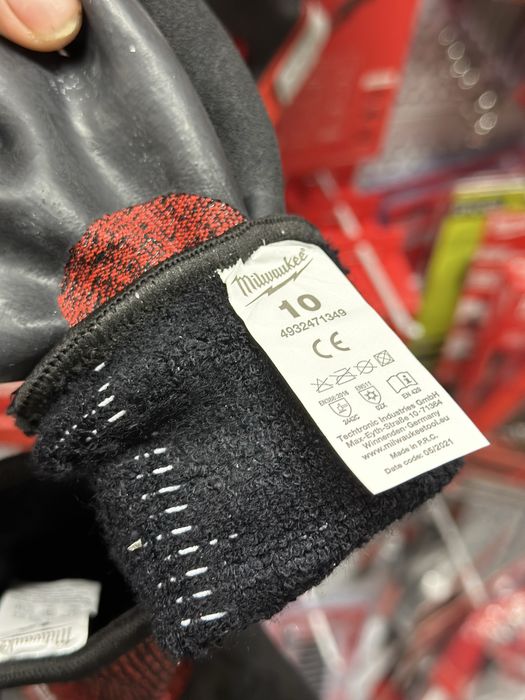 Рукавиці зимові MILWAUKEE, з опором порізам 3 рівня, розмір 9/L, 10/XL