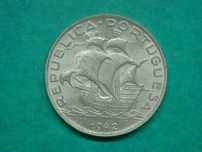 1211 - República: 5$00 escudos 1942 prata, Soberba, por 11,00