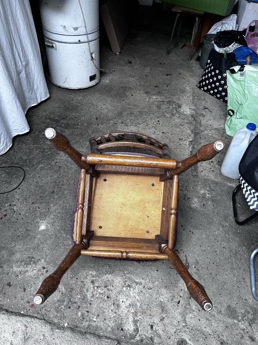 Komplet 6 dębowych krzeseł