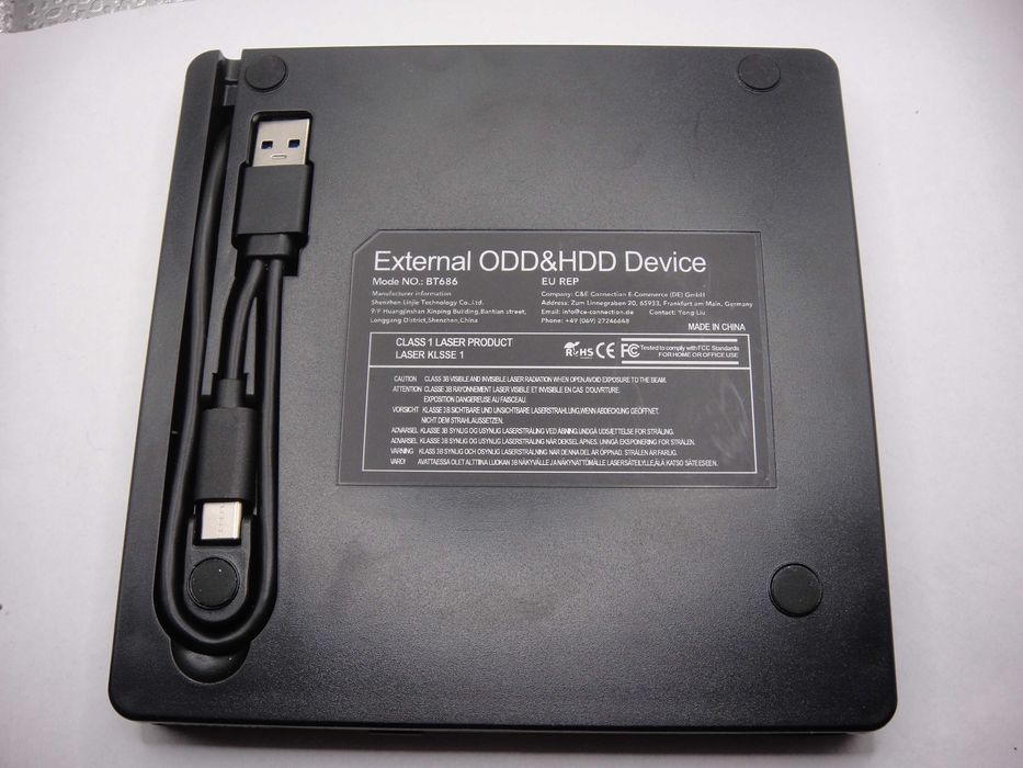 Przenośny napęd CD DVD ODD & HDD zewnętrzny