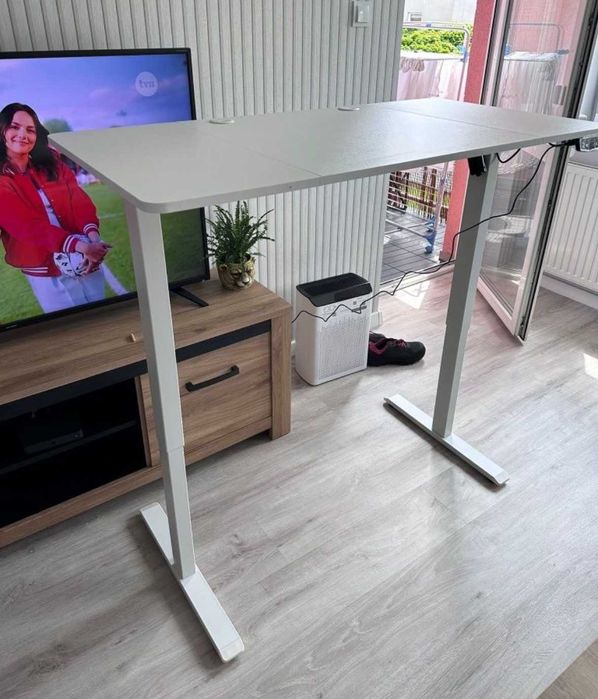 Nowe Biurko Elektryczne Regulowane 120x60cm do Biura KOLORY Gwarancja