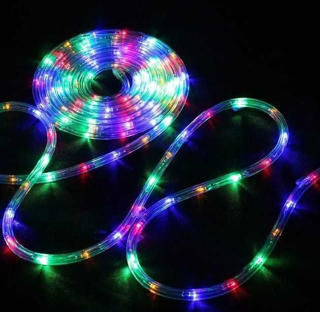 Гірлянда дюралайт 100 метрів силіконовий шланг дощ,сніг, мороз до -45°