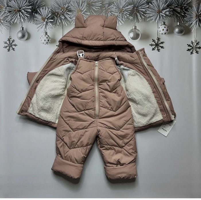 Дитячий зимовий комбінезон хлопчику дівчинці, зимовий костюм дитячий