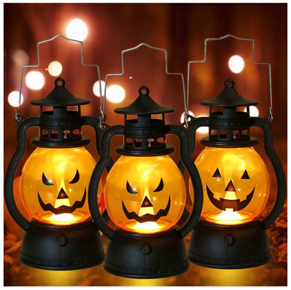 3 lampionów na Halloween