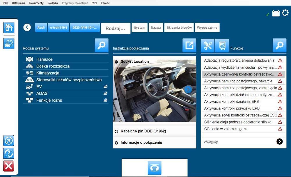 PL program diagnostyczny do interfejsów testerów multidiag pro + plus