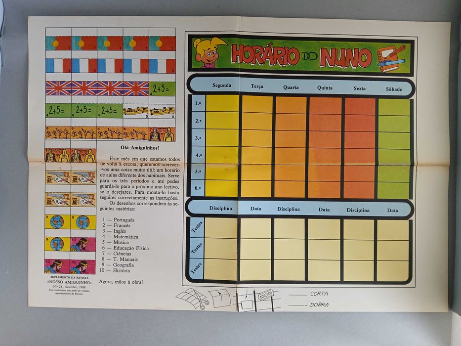 suplemento da revista nosso amiguinho poster para recortar