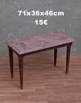 Mesa de apoio tampo mármore retro vintage