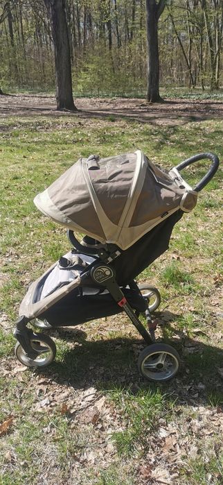 Wózek Baby jogger City Mini 4w + dodatki: podnóżek, wkładka,śpiworek,