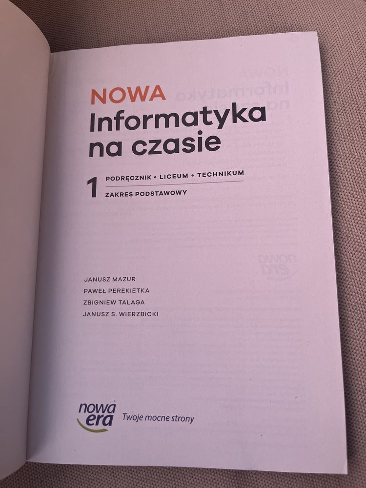Nowa Informatyka na czasie 1