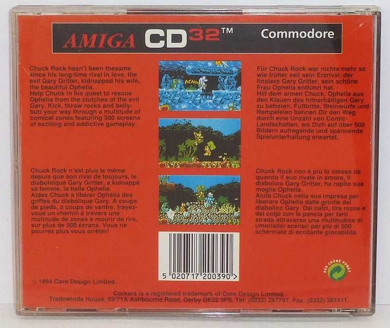 CHUCK ROCK gra Amiga CD32 A1200