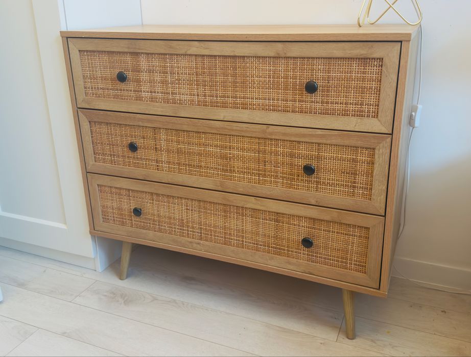 Komoda „rattanowa” 90cm szerokosci