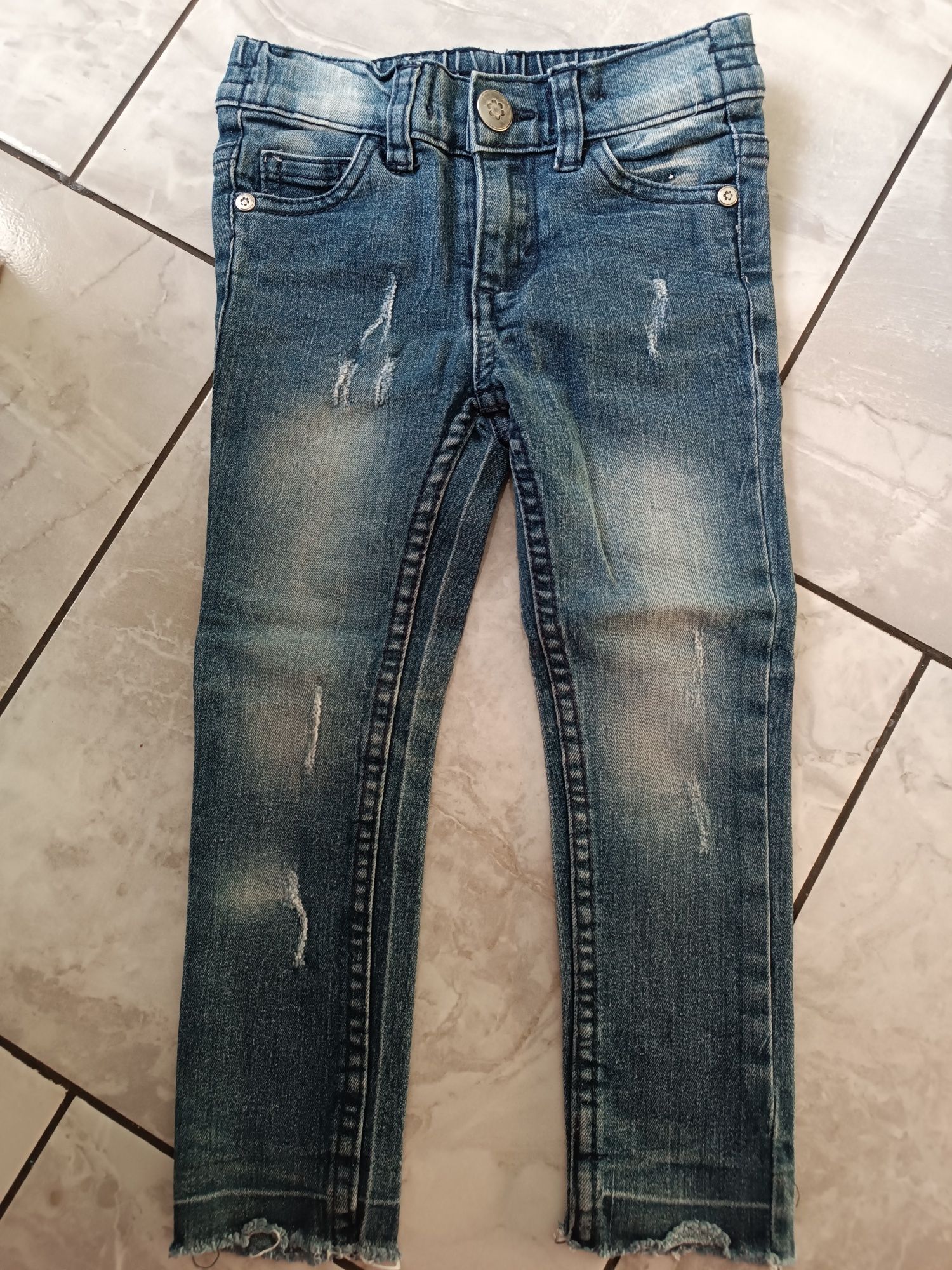 Dwie pary spodni r 98 jeans spodnie skinny