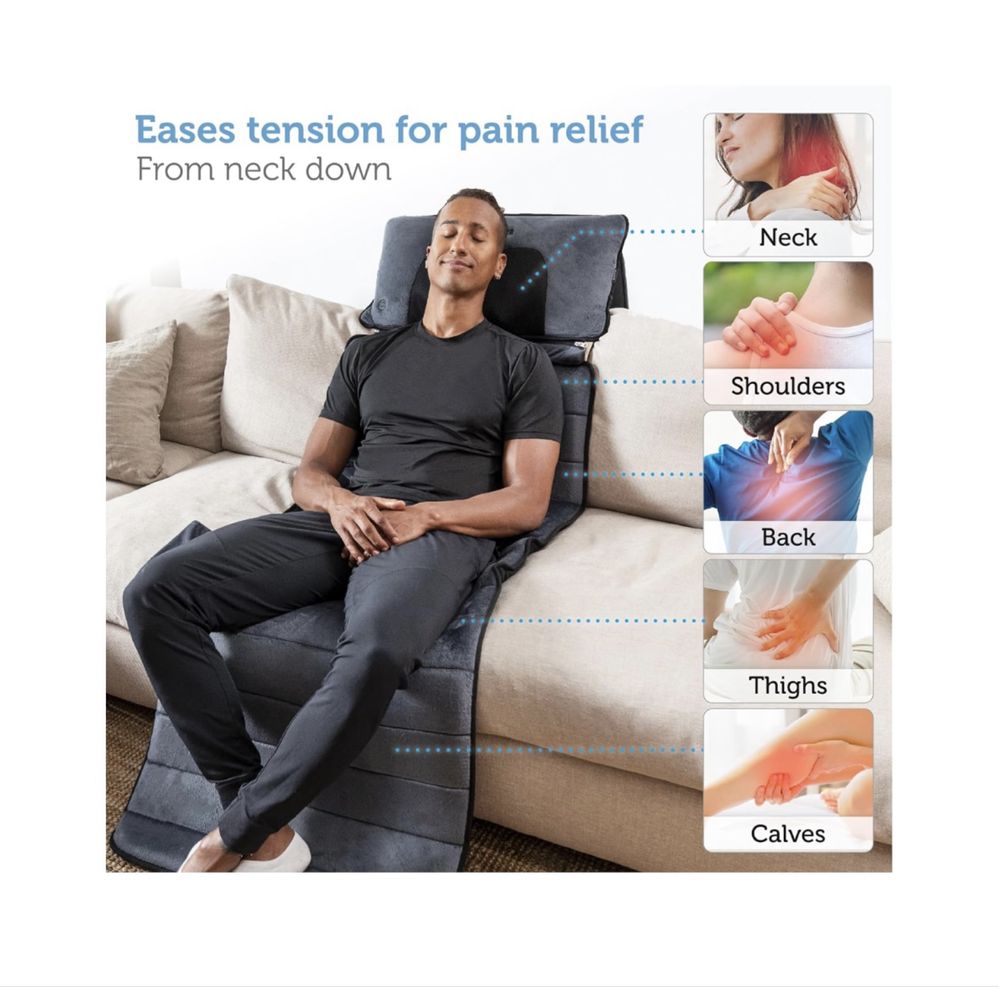Mata masująca Shiatsu z podgrzewaniem Materac masujący firmy Comfier