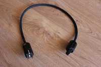 Kabel przewód zasilający audio Cross Tech 0,75m Schuko