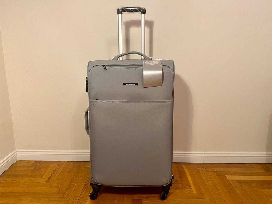 Продам НОВУ валізу L з кодовим замком і 4 колесами – сірий/зелений