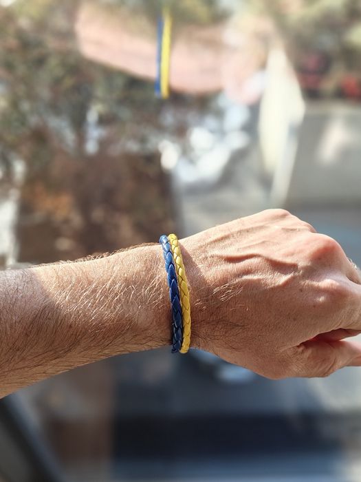 Bransoletka w barwach flagi Ukrainy, unisex, Ukraina