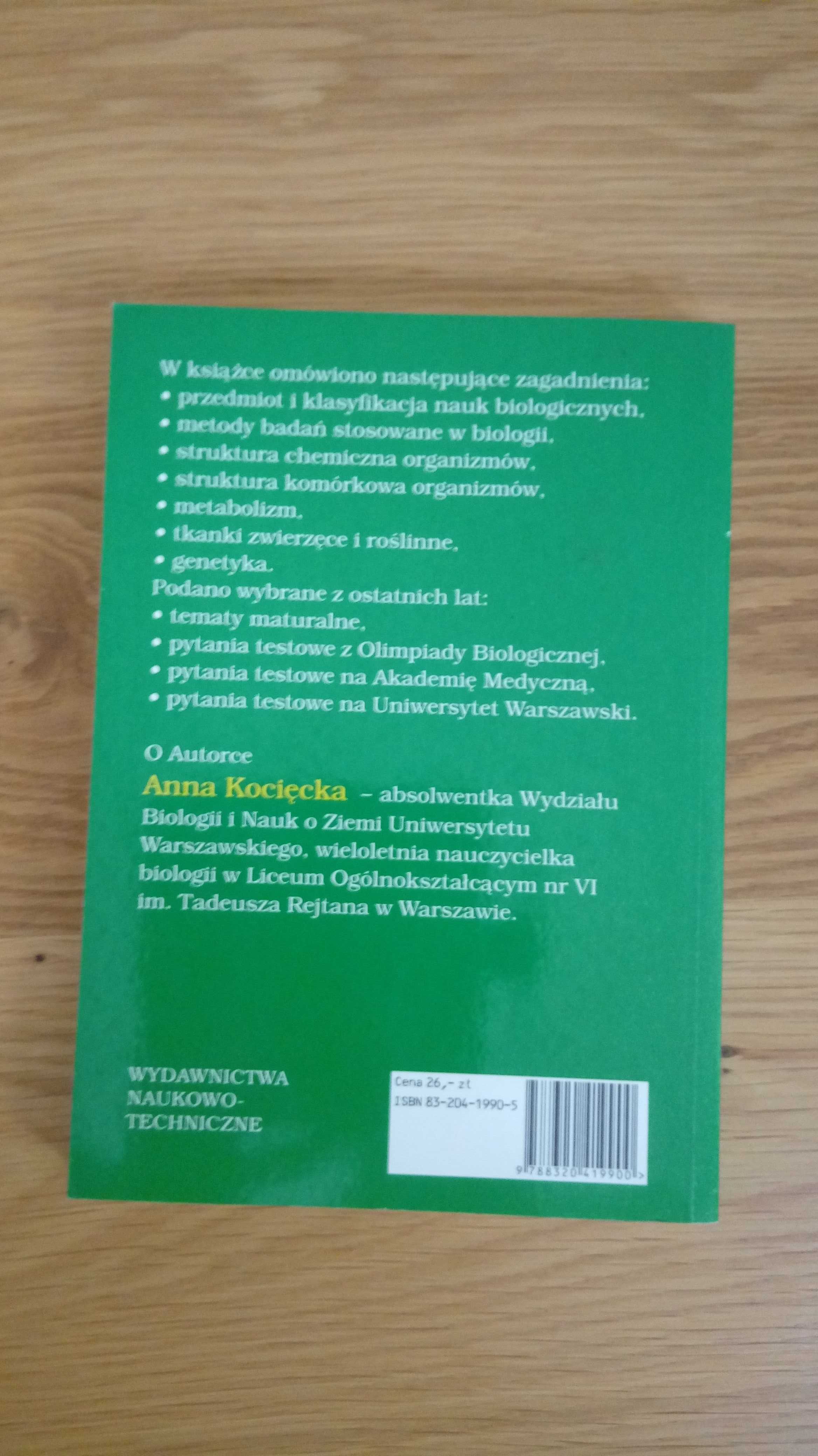 Biologia w szkole średniej - Anna Kocięcka