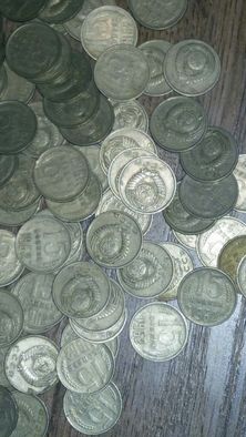 Монеты СССР (100 штук) 15 копеек 1962 год