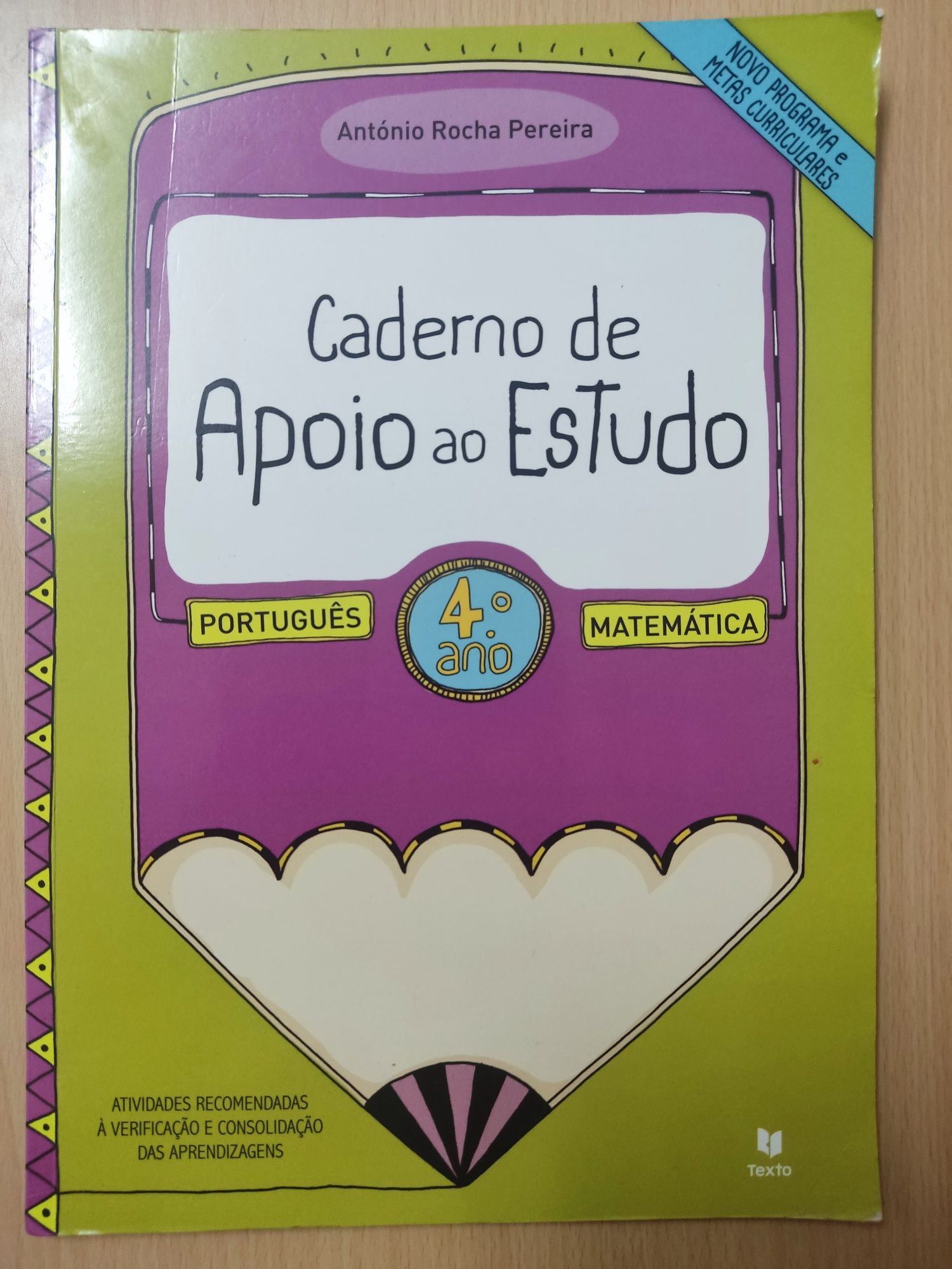 Caderno de apoio ao estudo 4°ano/ classe Matemática e Português - NOVO