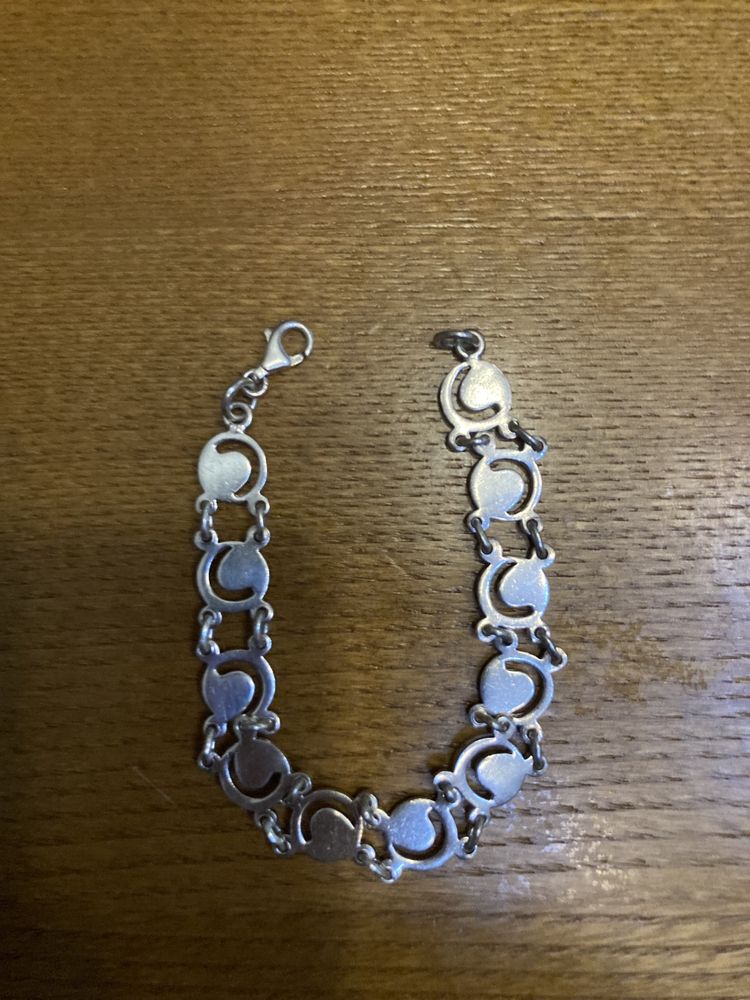 Pulseira em prata Portuguesa marcada