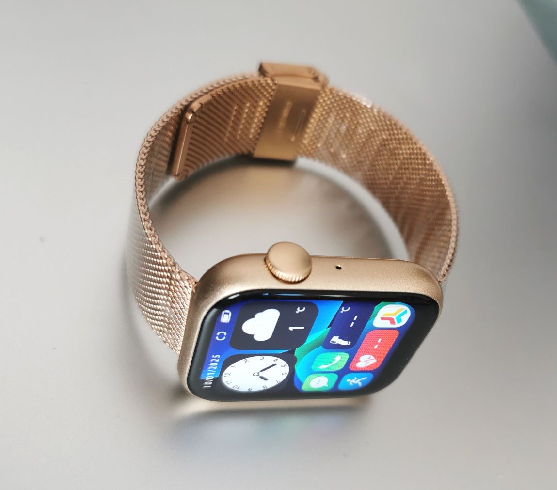 Elegancki damski smartwatch z funkcją odbierania połączeń ## Nowy ##