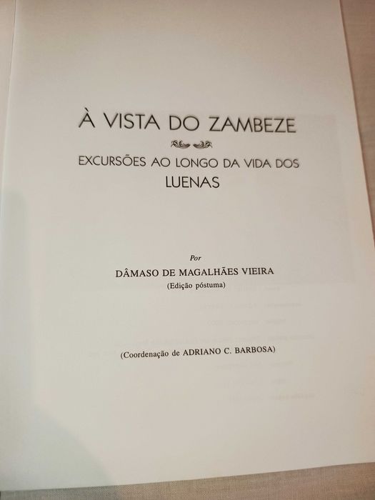 Livro À Vista do Zambeze