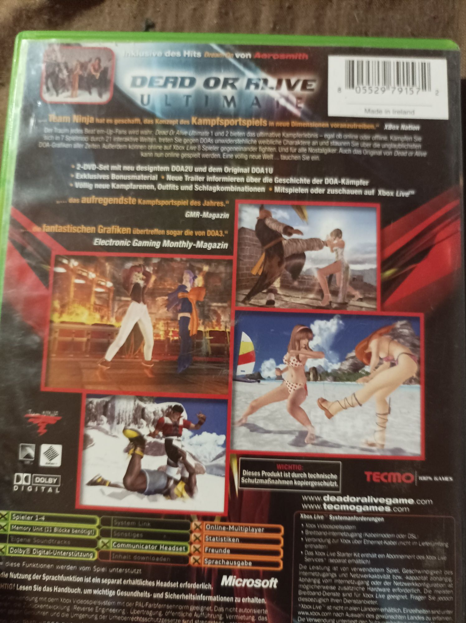 Dead or Alive ultimate Xbox classic rarytas