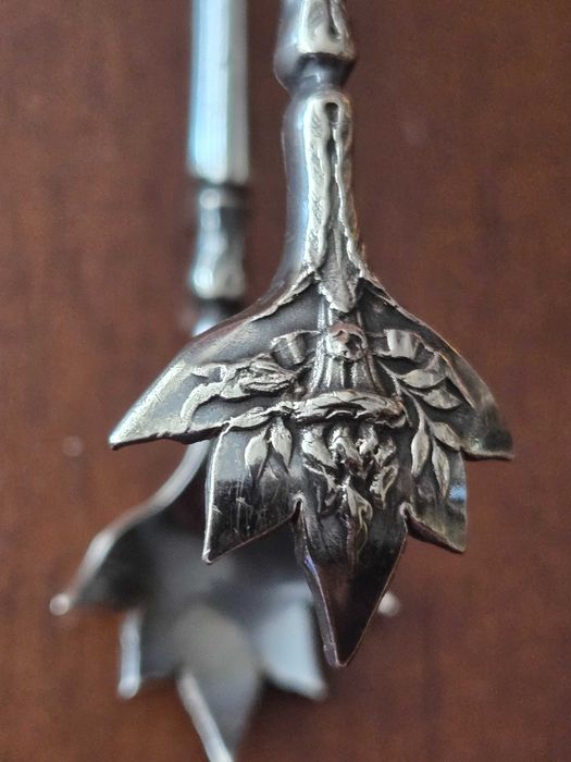 Szczypce Pazurki srebro Pr 950 Minerva Francja-Paryż do cukru lub lodu