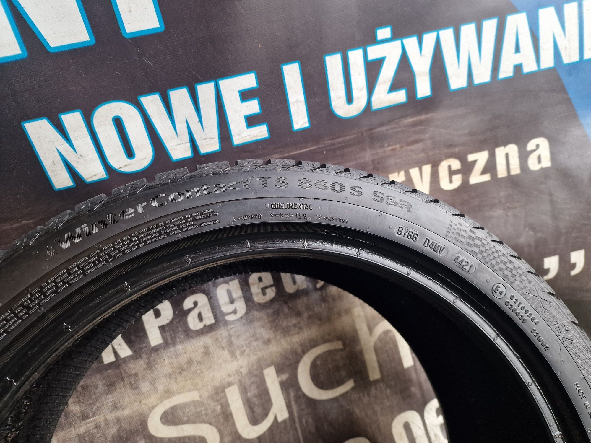 Opona zimowa 245/40/19 V XL 98V Continental Ranflat Pojedyncza 6.6mm