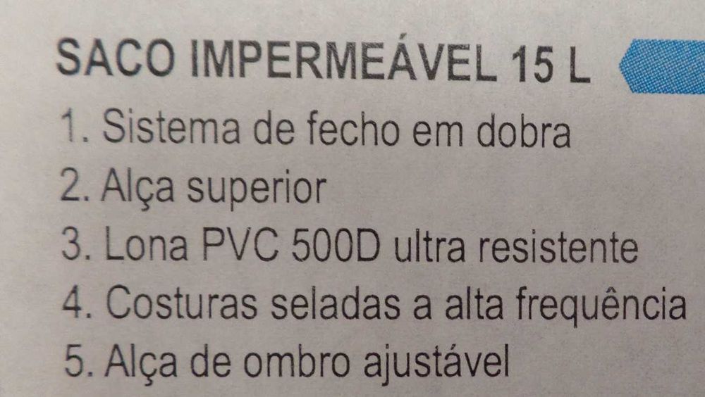 Saco Impermeável SEAWAG 15L Preto B1X (C8)