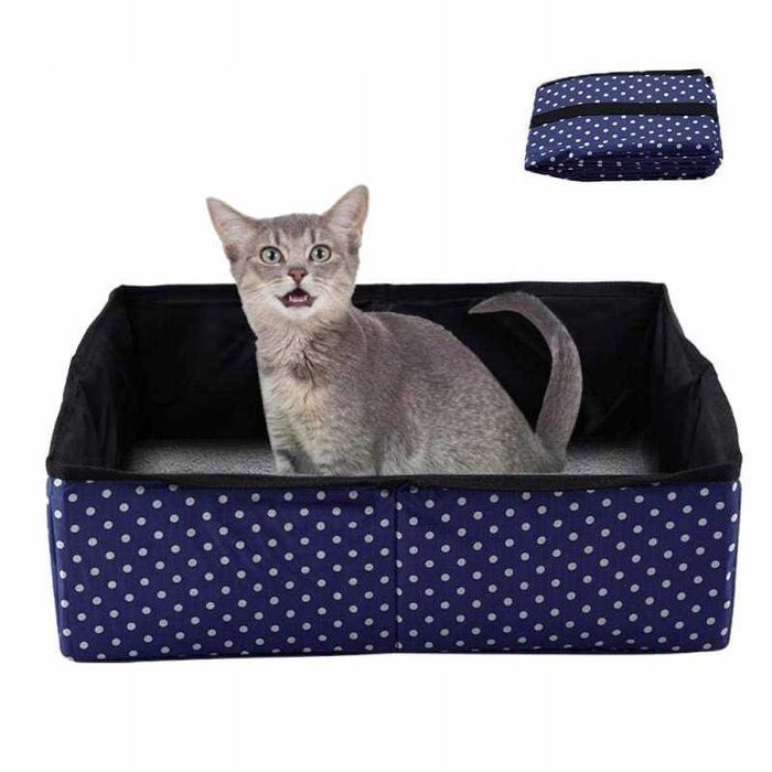 KUWETA podróżna składana Toaleta dla kota TURYSTYCZNA