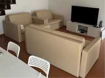 Conjunto de 3 sofa-cama como novo
