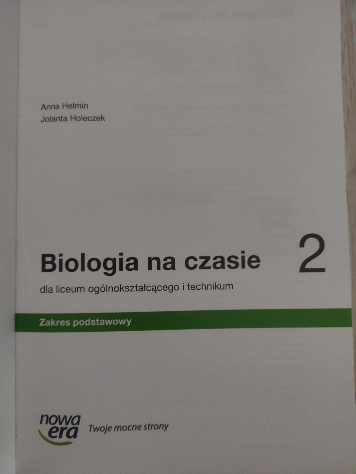 Biologia na czasie 2, podręcznik