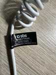 SBS kabel usb type C 1m spiralny biały