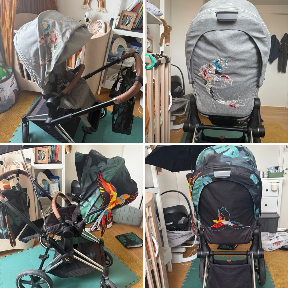 Cybex Priam Birds of Paradise & Koi + dużo dodatków