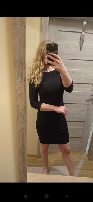 Sukienka dopasowana czarna Tom&Rose