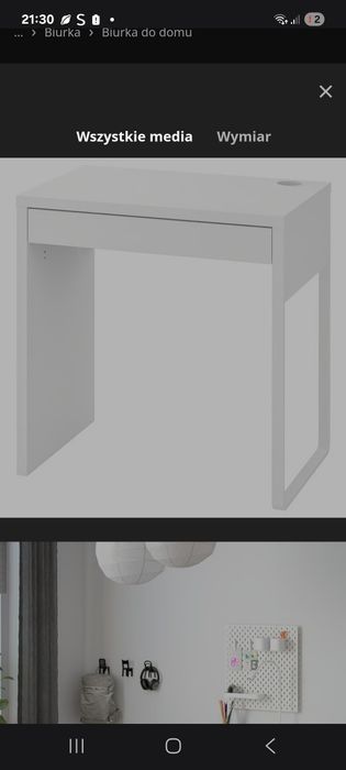 Biurko Micke Ikea