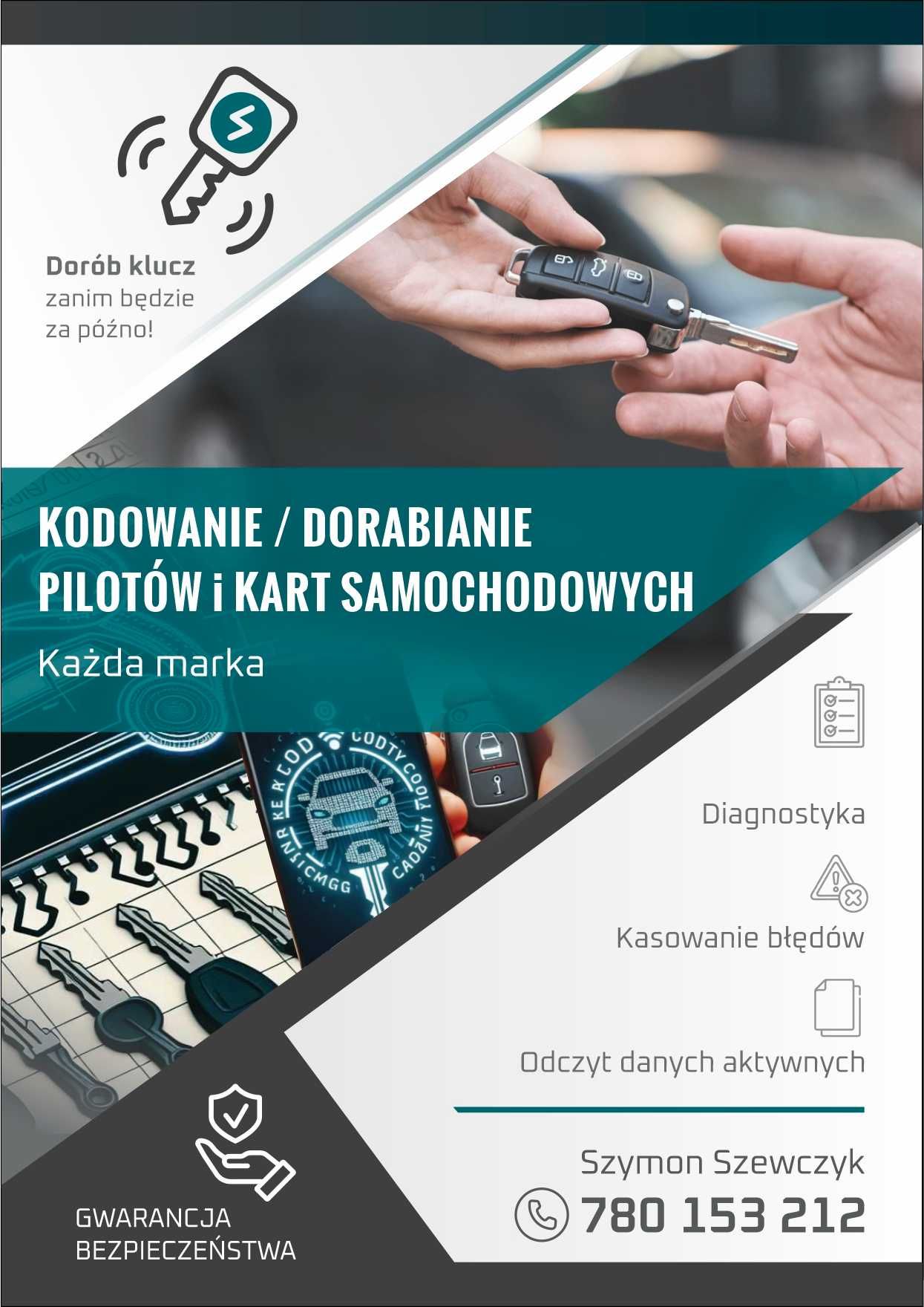 Dorabianie Programowanie Kodowanie Piloty Karty Klucze Immobilizer