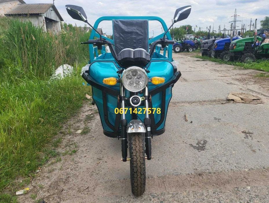 Електроцикл з кабіною вантажний Dozer Model-1 Запас ходу 50-км 800 W