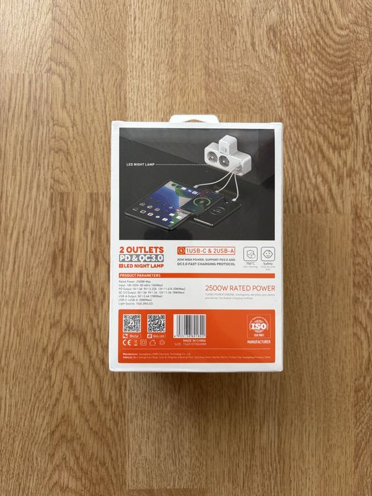 Разветвитель LDNIO розетка двойная с заземлением тройник с USB-портами