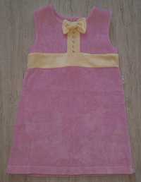 Плаття велюрове рожеве