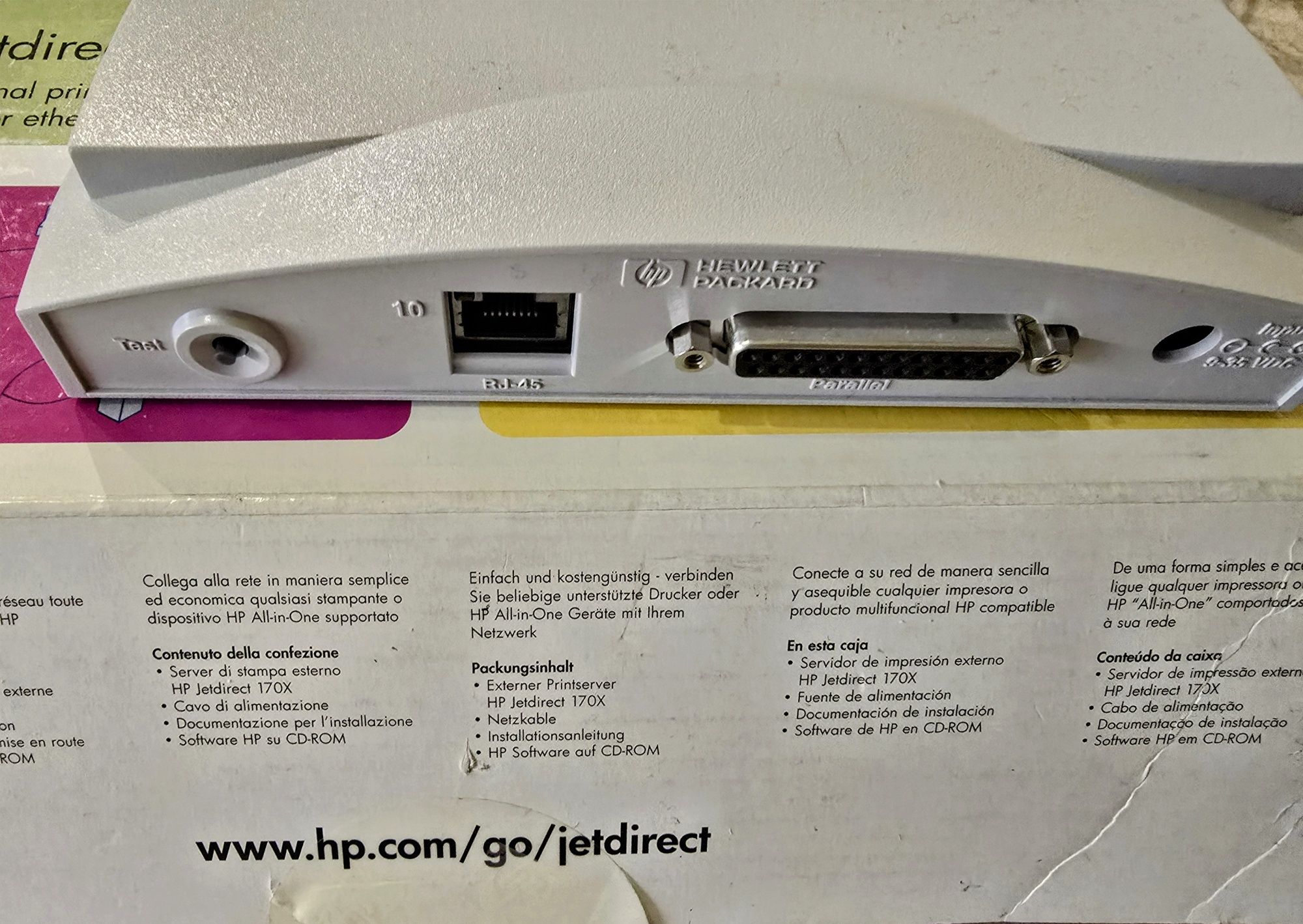 Зовнішній Print server HP JetDirect 170x  для принтерів без  Ethernet